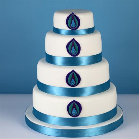 Peacock Wedding Cake