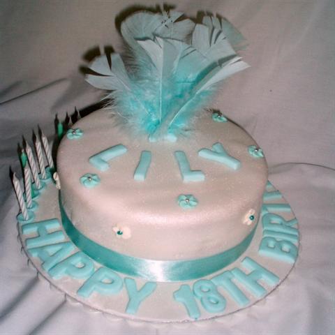 Feather Top Cake