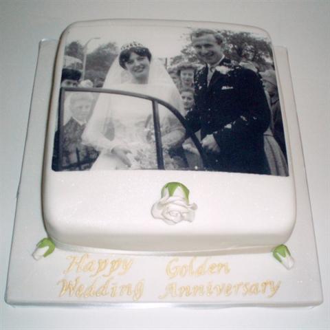 Anniversary Photo Cake