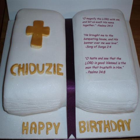 Bible Celebration Cake