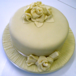 White Chocolate Rose Cake