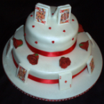 Alice in Wonderland Wedding Cake