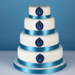 Peacock Wedding Cake