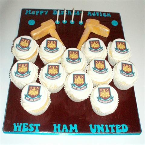 West Ham Cupcake set