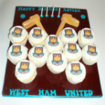 West Ham Cupcake set