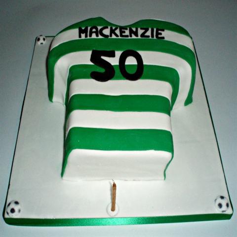 Celtic Football Shirt Cake