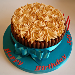 Chocolate and Buttercream Swirl Celebration Cake