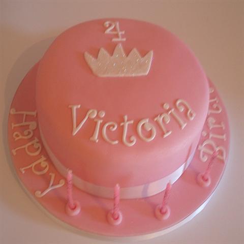 Princess Crown Birthday Cake