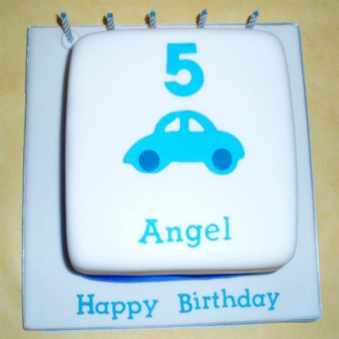 Little Car Birthday Cake