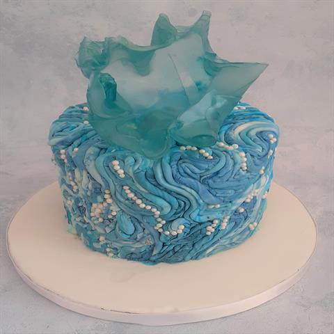 Waves Wedding Cake