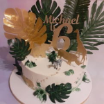 Jungled themed birthday cake