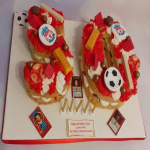 Liverpool Fan Number Cake