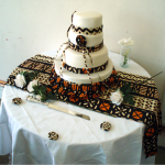 African Vintage Wedding Cake